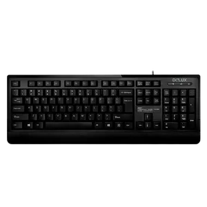 Teclado Delux Usb Office K7010U Negro
